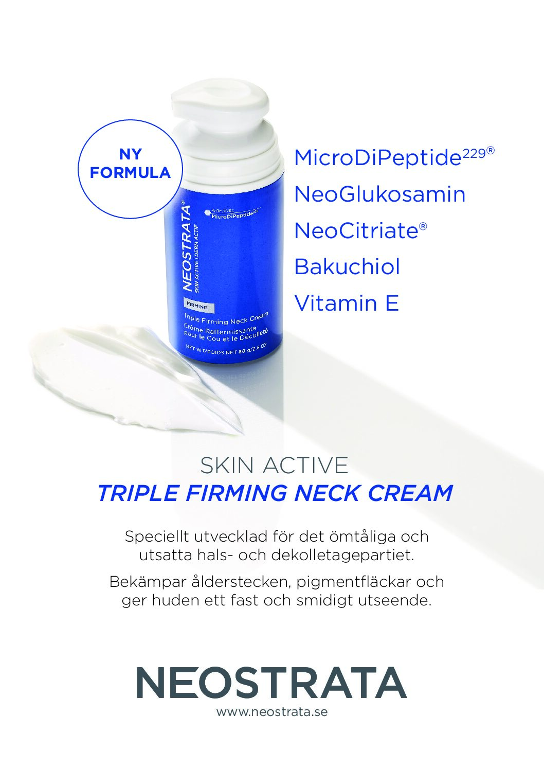 A4-skylt NEOSTRATA Triple Firming Neck Cream