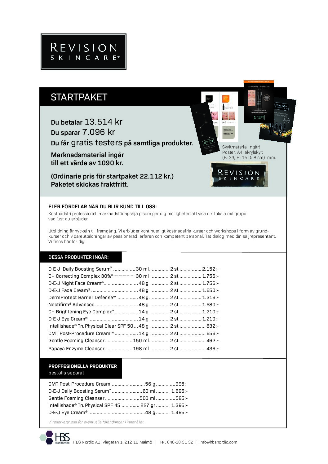 Startpaket Revision Skincare