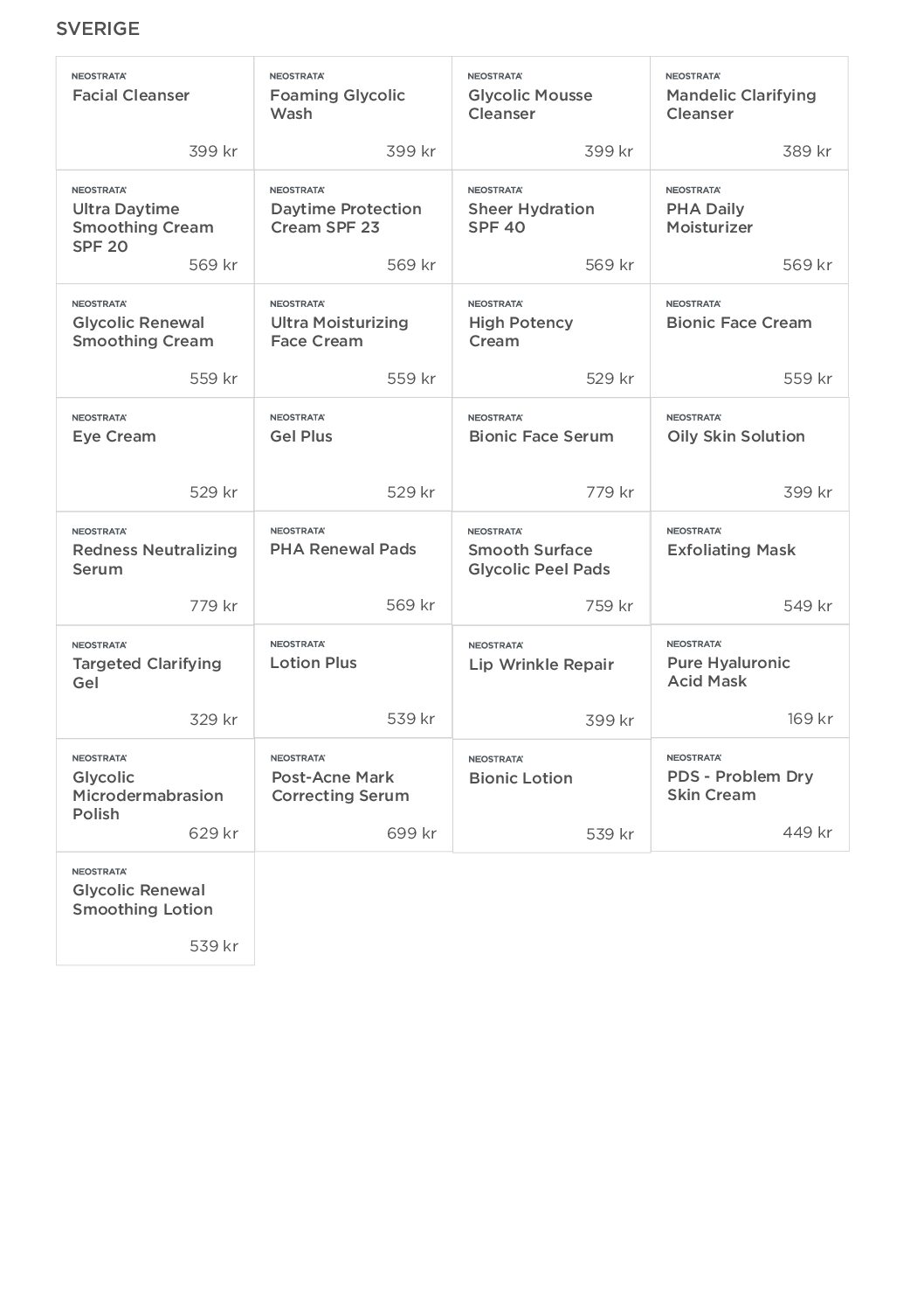 Hylletiketter NEOSTRATA