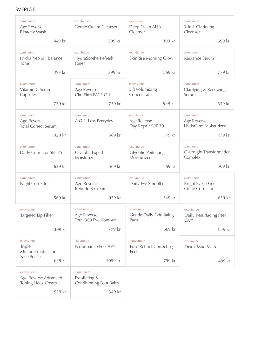 Hylletiketter Exuviance
