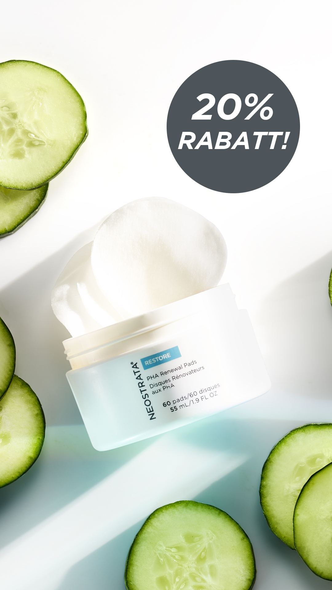 Bild till sociala medier NEOSTRATA PHA Renewal pads story