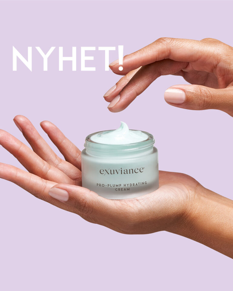 Bild till sociala medier Exuviance Pro-Plump Hydrating Cream händer NYHET rektangel