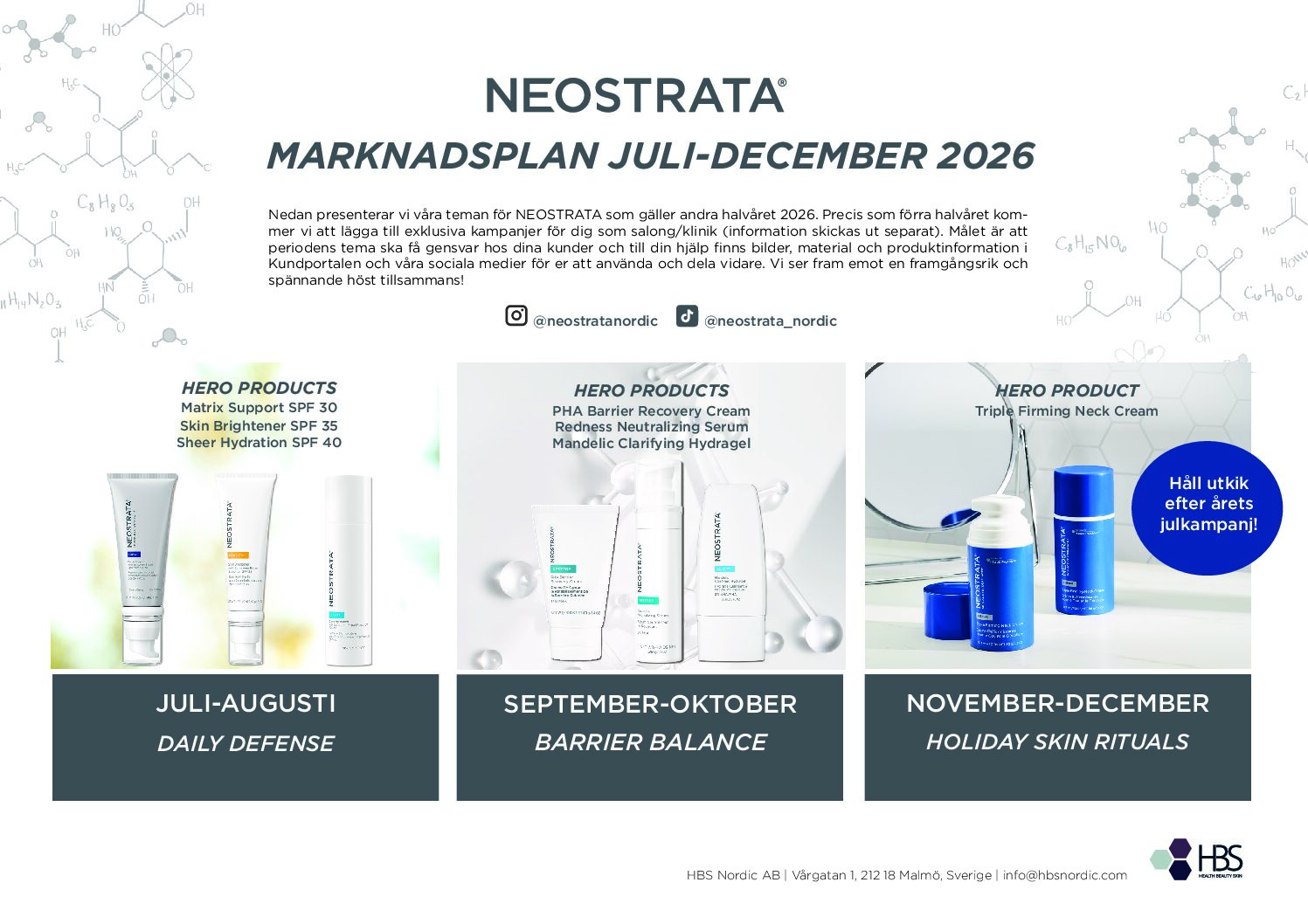 NEOSTRATA Marknadsplan höst 2026